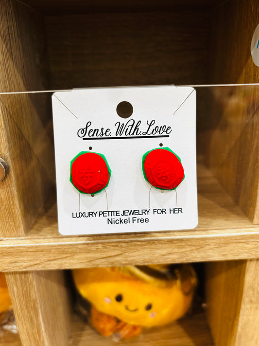 Ang Ku Kueh Earrings