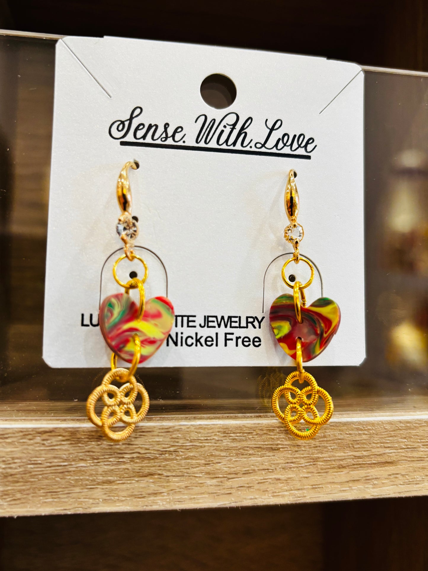 Double Hearts Happiness Earrings