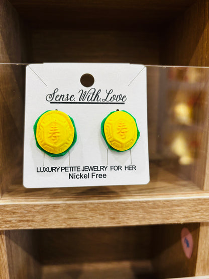Ang Ku Kueh Earrings